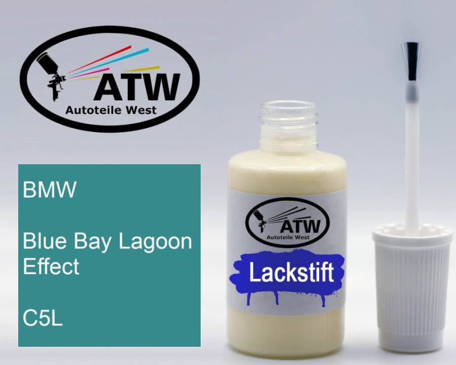 BMW, Blue Bay Lagoon Effect, C5L: 20ml Lackstift, von ATW Autoteile West.